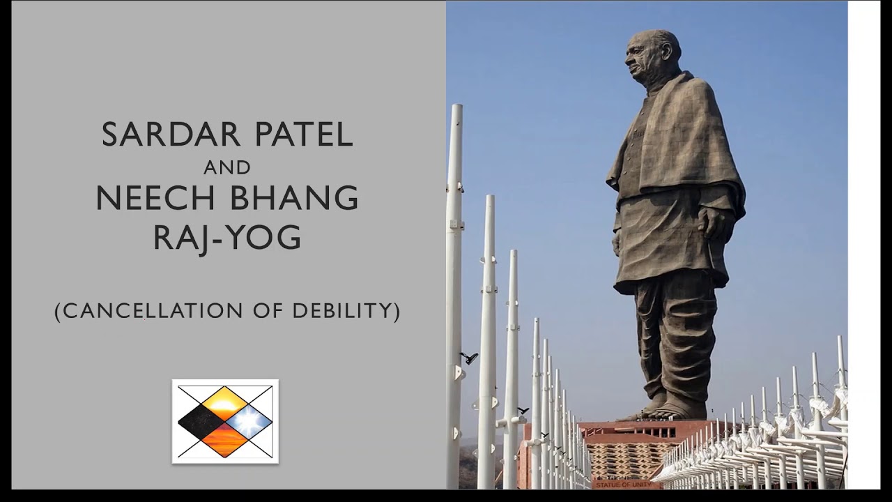 Neech-Bhang Rajyog (Cancellation of Debility) - Sardar Patel Horoscope