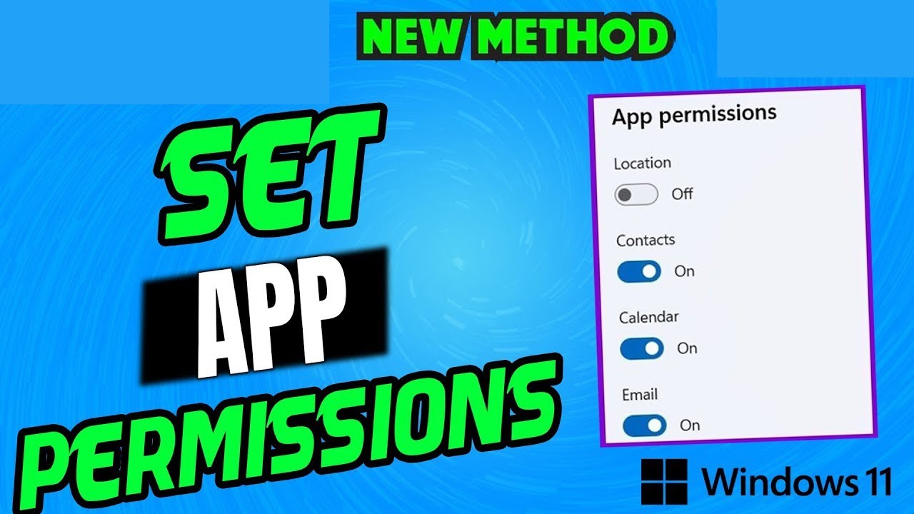 How to Enable App Permissions in Windows 11 | Step-by-Step Guide (2024)