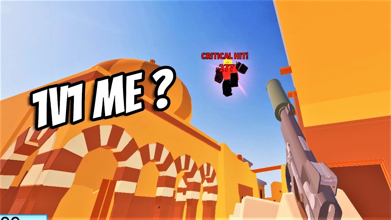 He Wanted to 1v1 , So I 1v1'd Him In Roblox Arsenal
