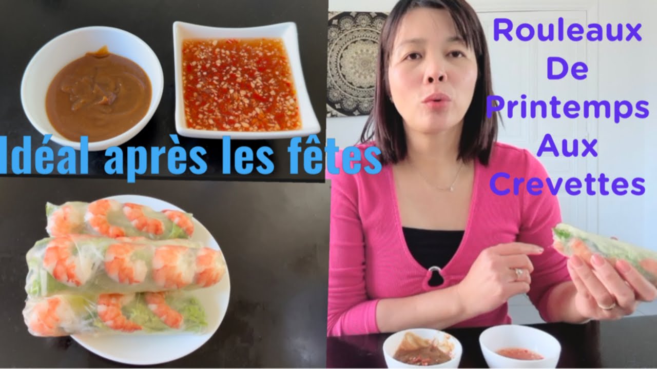Rouleaux de printemps/comment faire la sauce de cacahouète et sauce nước mắm/recette traditionnelle