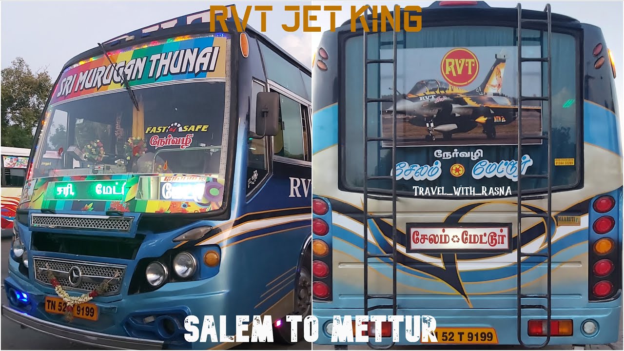 🔥🚍 RVT Jet King 🚍🔥 | Salem to Mettur| King of routes | Full cabin ride | Travel_with_RasnA