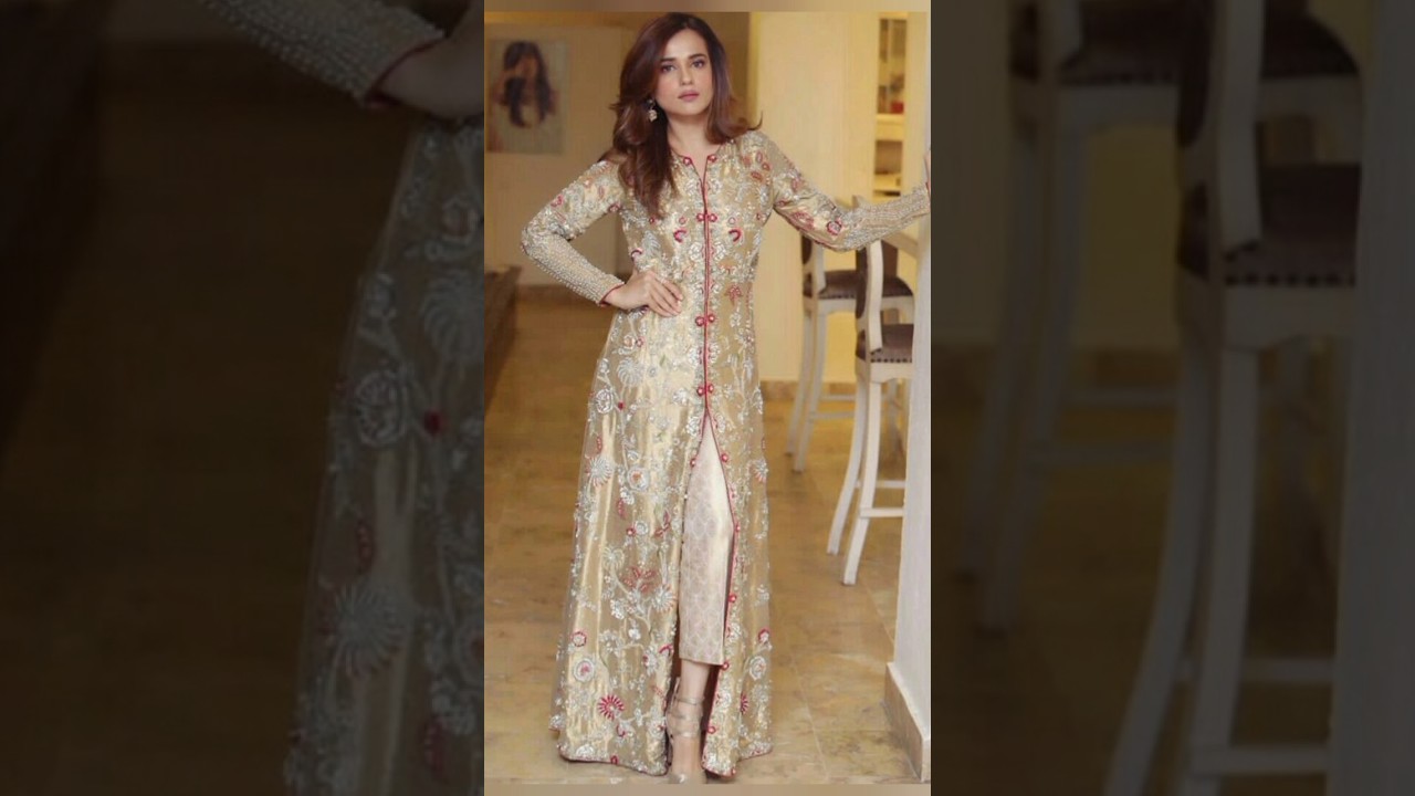 PartyWear Open Shirt Design 2025#openshirt #partywear #pakistaniwear