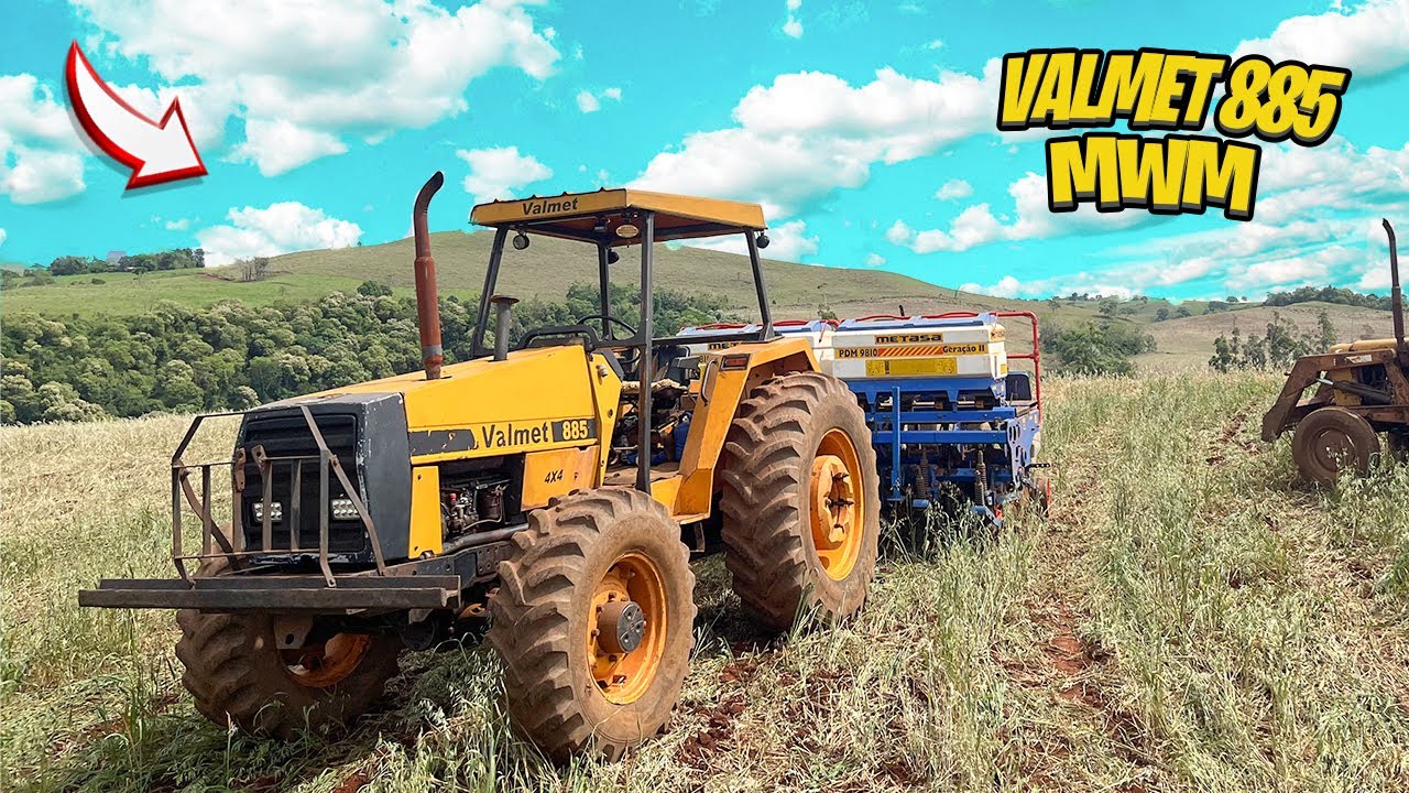 PRIMEIRO PLANTIO DO SOJA COM O VALMET 885 BRUTO!! SOJA 25/26🚜🌱🌱