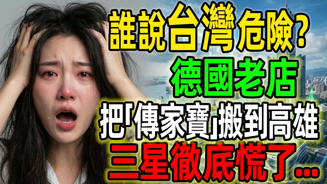 誰說台灣危險？355年德國老店把「傳家寶」搬到高雄！三星徹底慌了：原來台灣不只有台積電，連材料命脈都壟斷了！