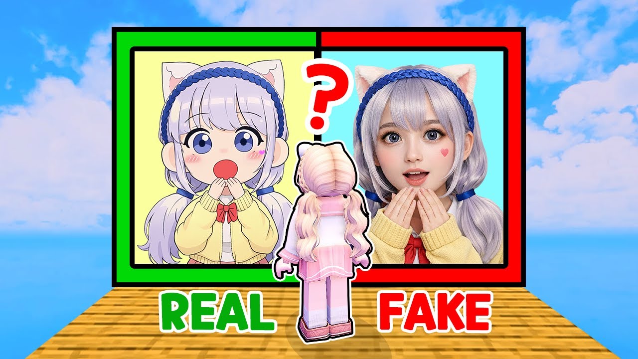 진짜 VS 가짜 AI 사진 찾기 퀴즈! 로블록스 Guess Real or AI