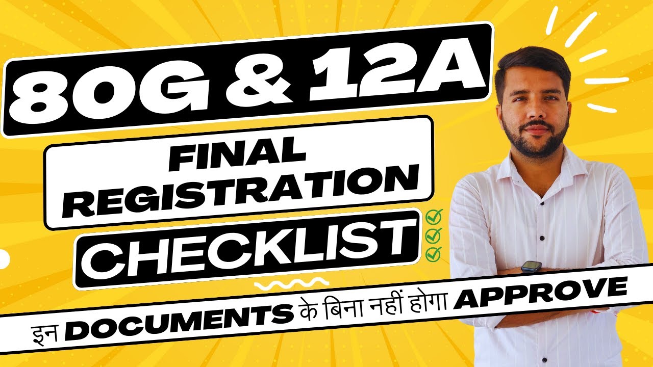 80G 12A Final Registration Documents Checklist
