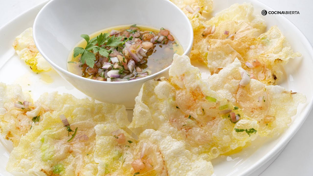 Gambas fritas con pico de gallo, un aperitivo ligero con Joseba Arguiñano