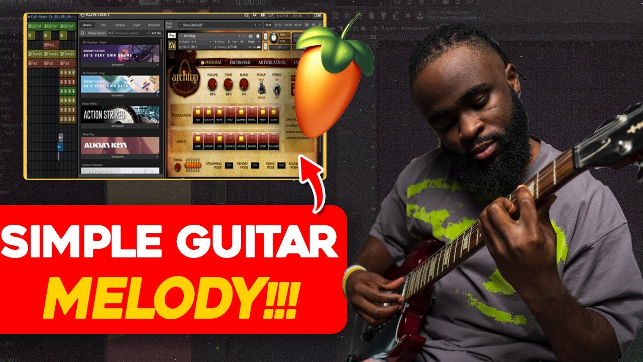 How To Make A Guitar Afro Beat From Scratch| Fl Studio Tutorial