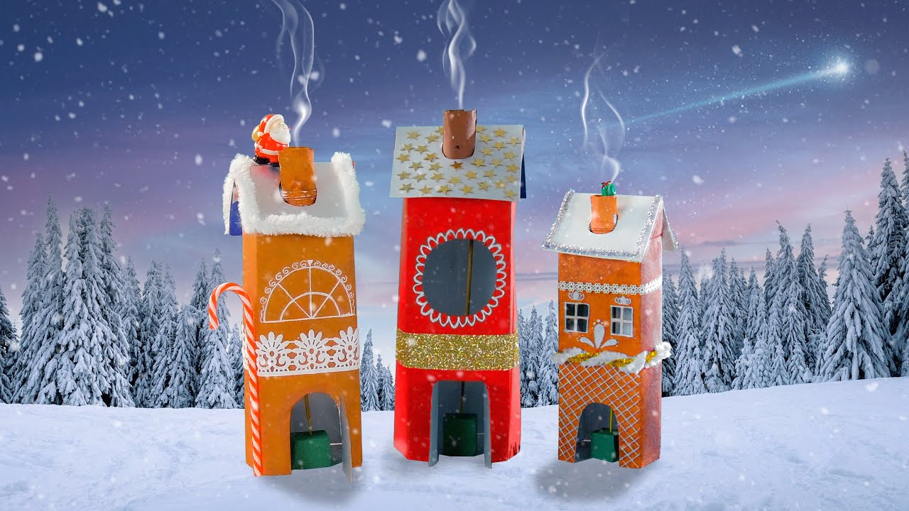 Bastle aus einem Milchkarton ein echtes R&auml;ucherh&auml;uschen! | Weihnachtsdeko-DIY
