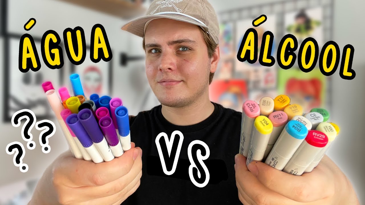 MARCADORES A BASE DE ÁLCOOL vs ÁGUA - QUAL É MELHOR?