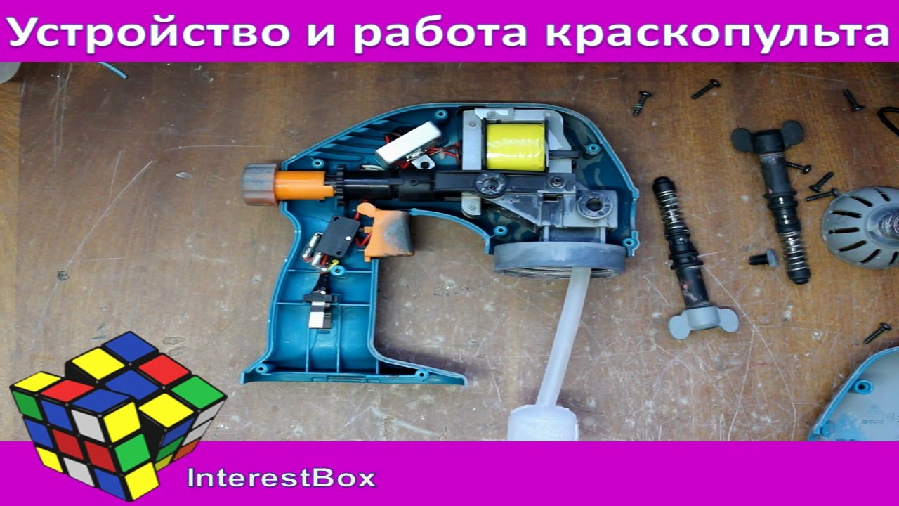 Устройство и работа аккумуляторного краскопульта