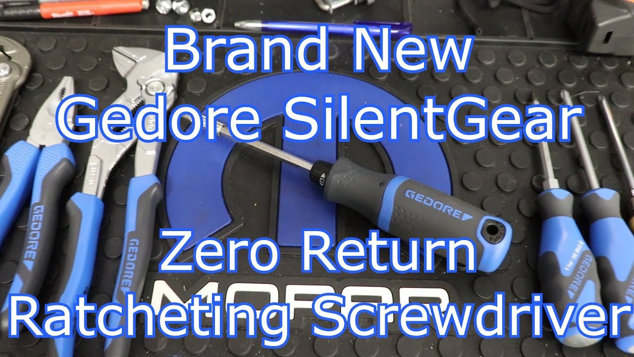 Gedore SilentGEAR Zero Return Ratcheting Screwdriver