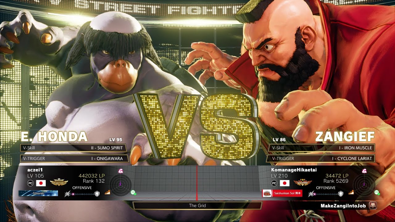 SFV Champion Edition 🔥 aczei1 (E.Honda) Vs KomanageHikaetai (Zangief)🔥 Online Match's 05-20-2023