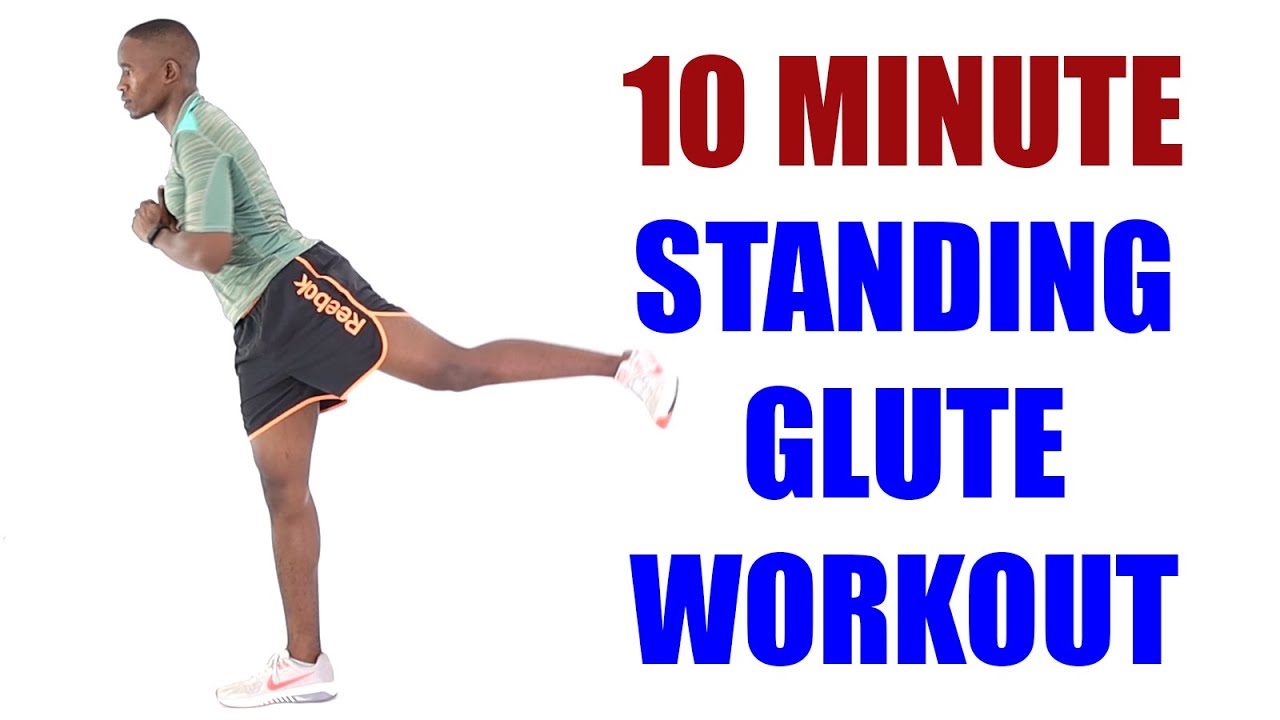 10 Minute Standing Glute Workout No Weights/ Glute Toning Workout