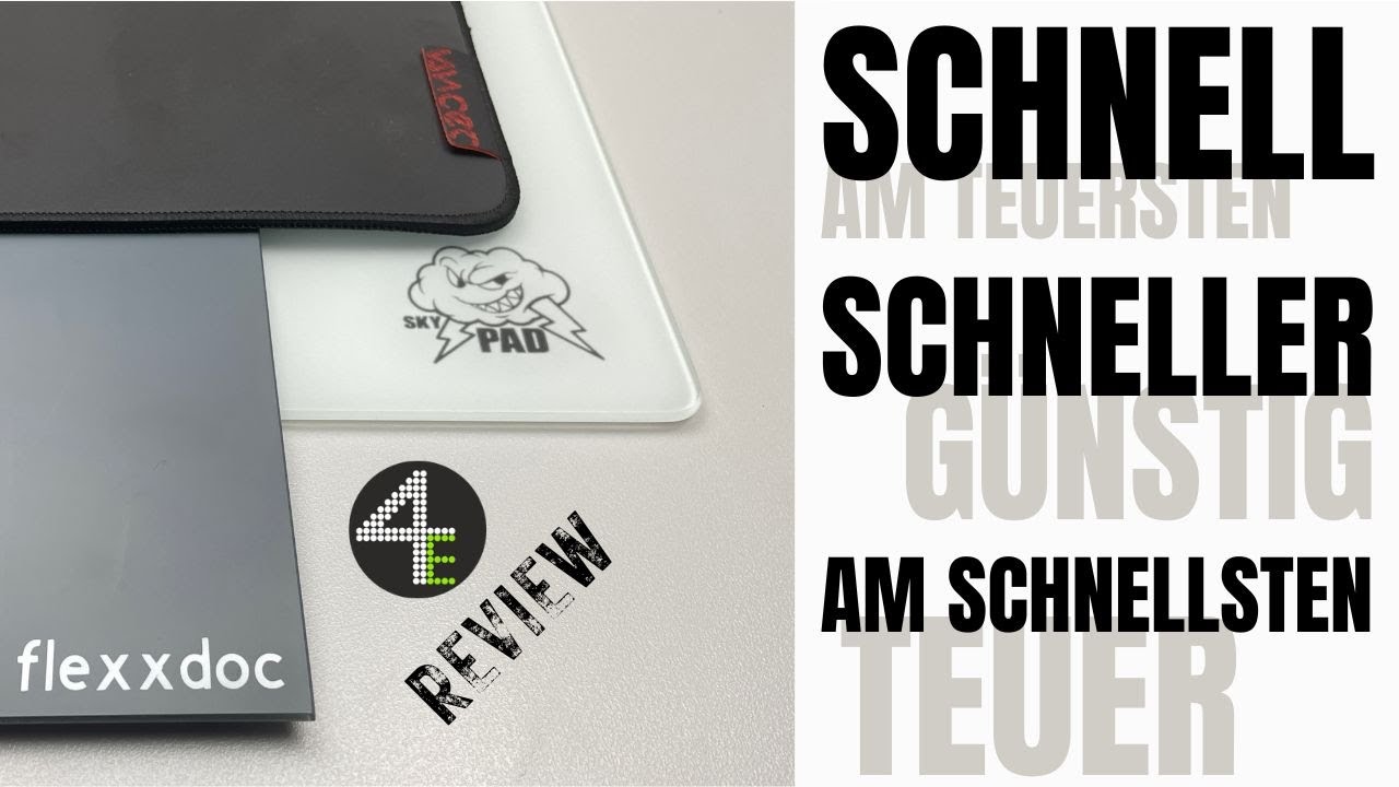 Cerapad KIN, Vancer ICE oder Skypad? Schnelle Gaming Mousepads im Vergleich.