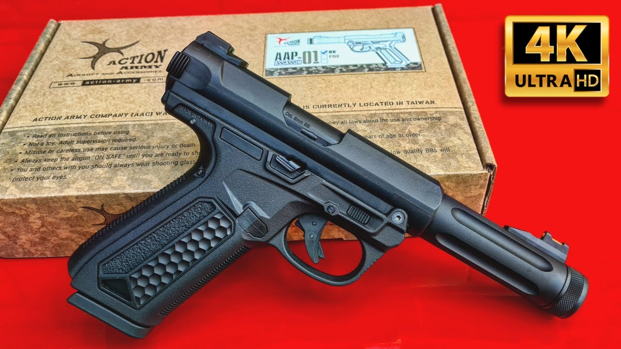 AAP-01 AIRSOFT UNBOXING AND FIELD TEST 4K