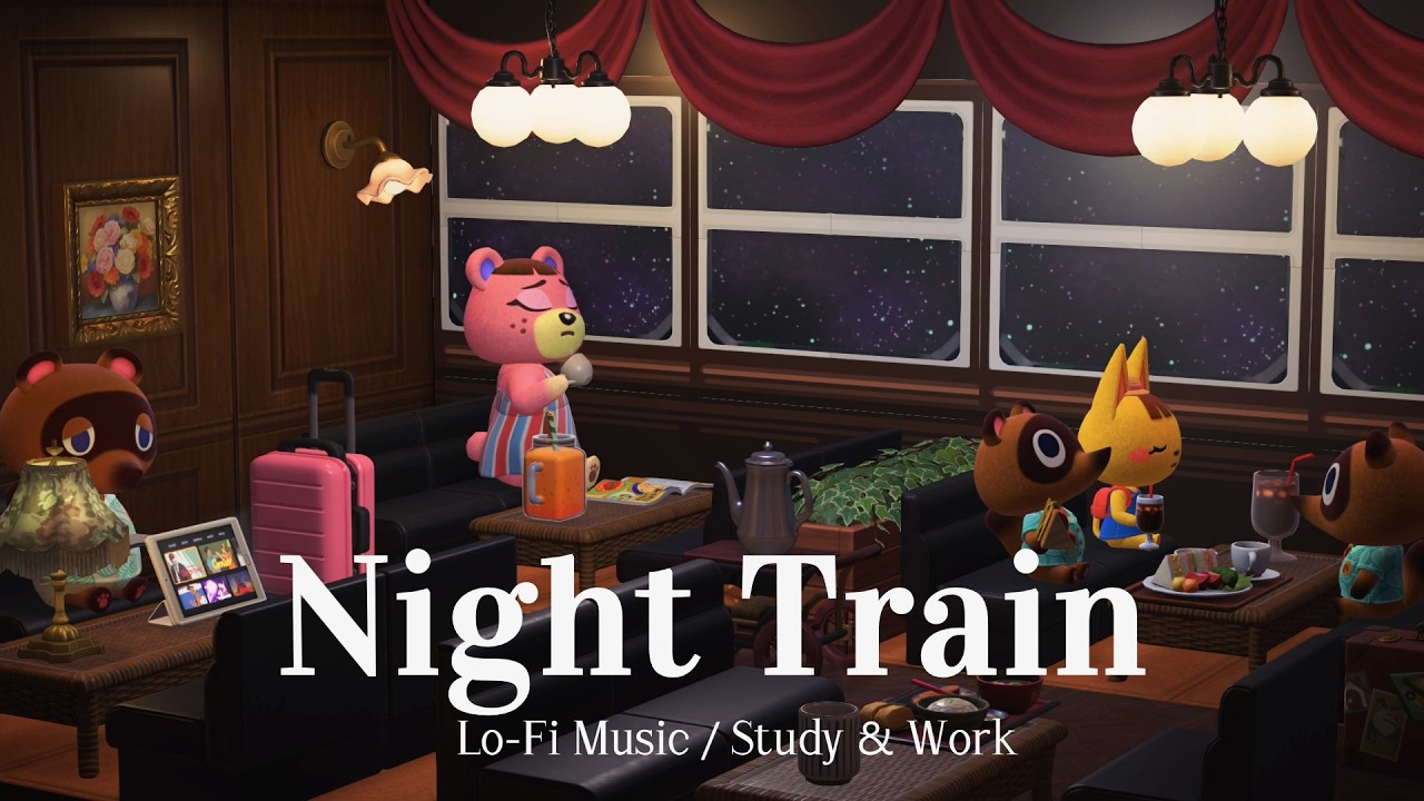 1 Hour Night Train Work 🚆 | Lo-fi Beats for Study & Deep Focus
