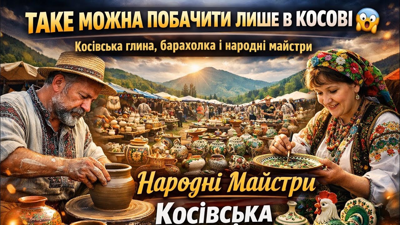 Мандрівка Україною 😱 Косівська Глина, Барахолка і Народні Майстри