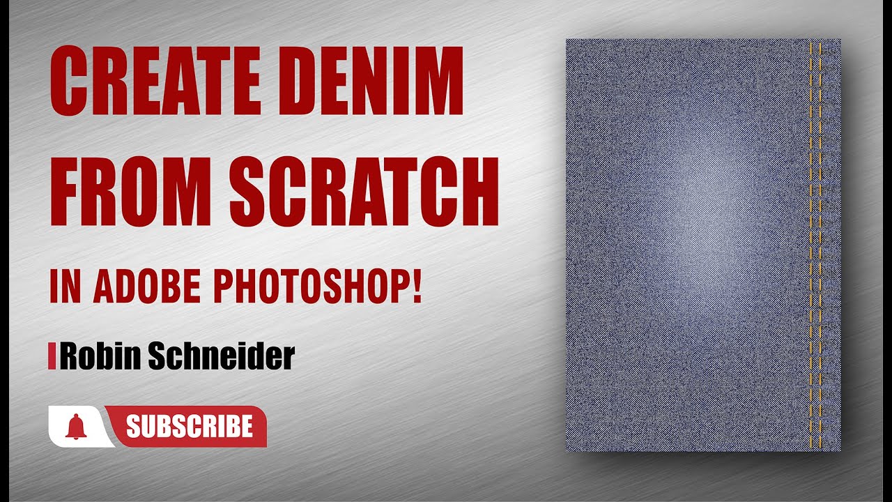Создание реалистичной джинсовой ткани с нуля в Adobe Photoshop || Робин Шнайдер