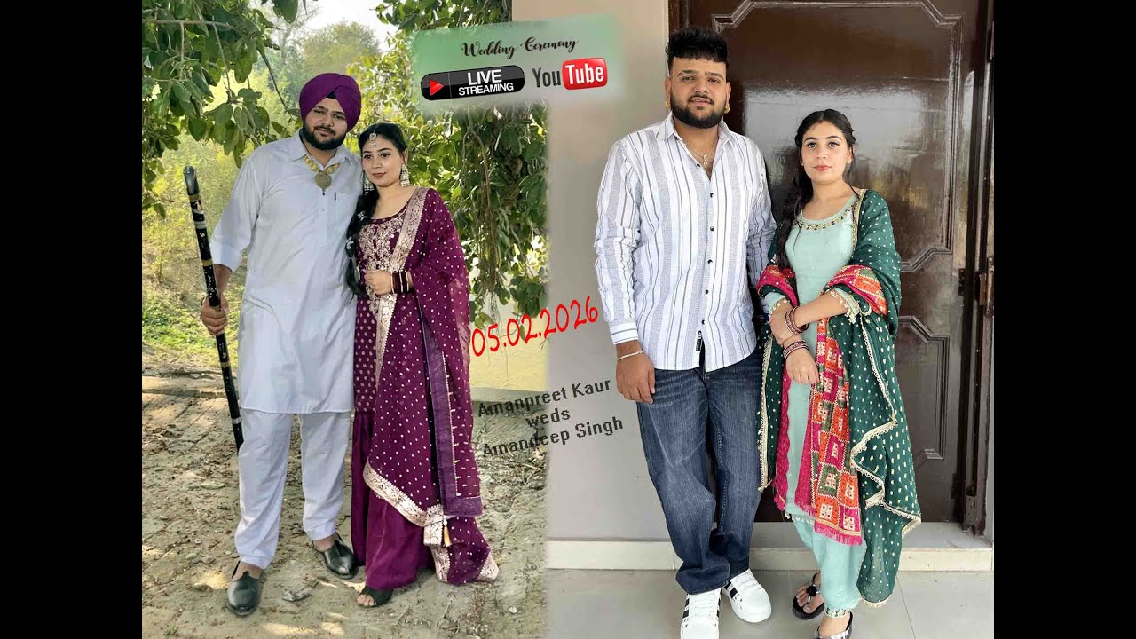 Amanpreet Kaur weds Amandeep Singh Harjinder Studio Thowana