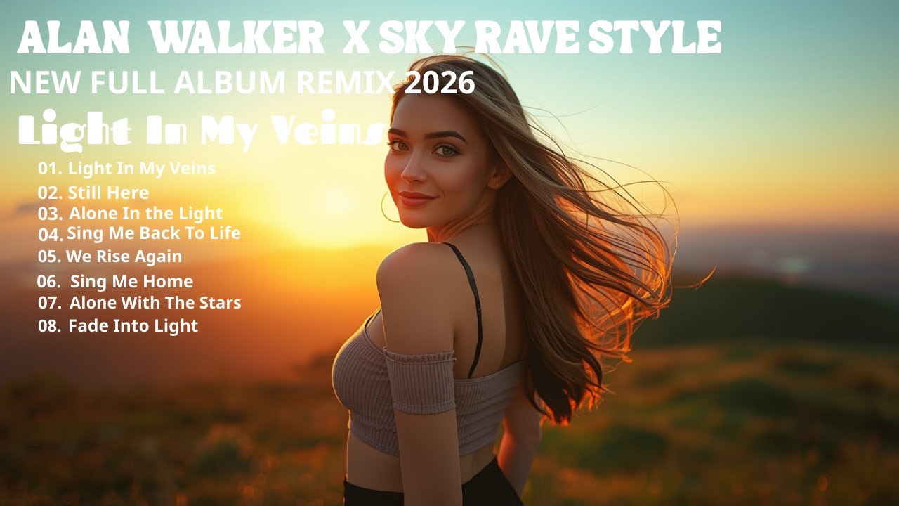 ALAN WALKER X SKY RAVE STYLE | LIGHT IN MY VEINS NEW FULL ALBUM 2026