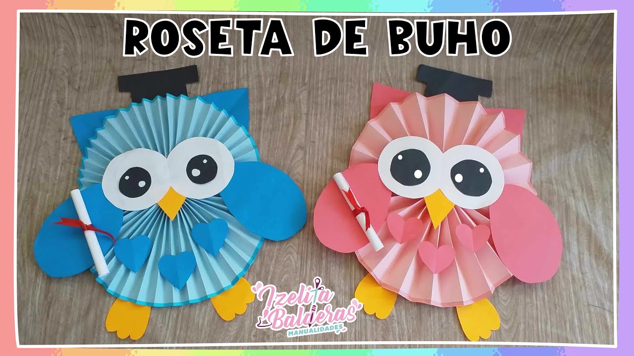 Roseta de Buho - Decoración para Graduación