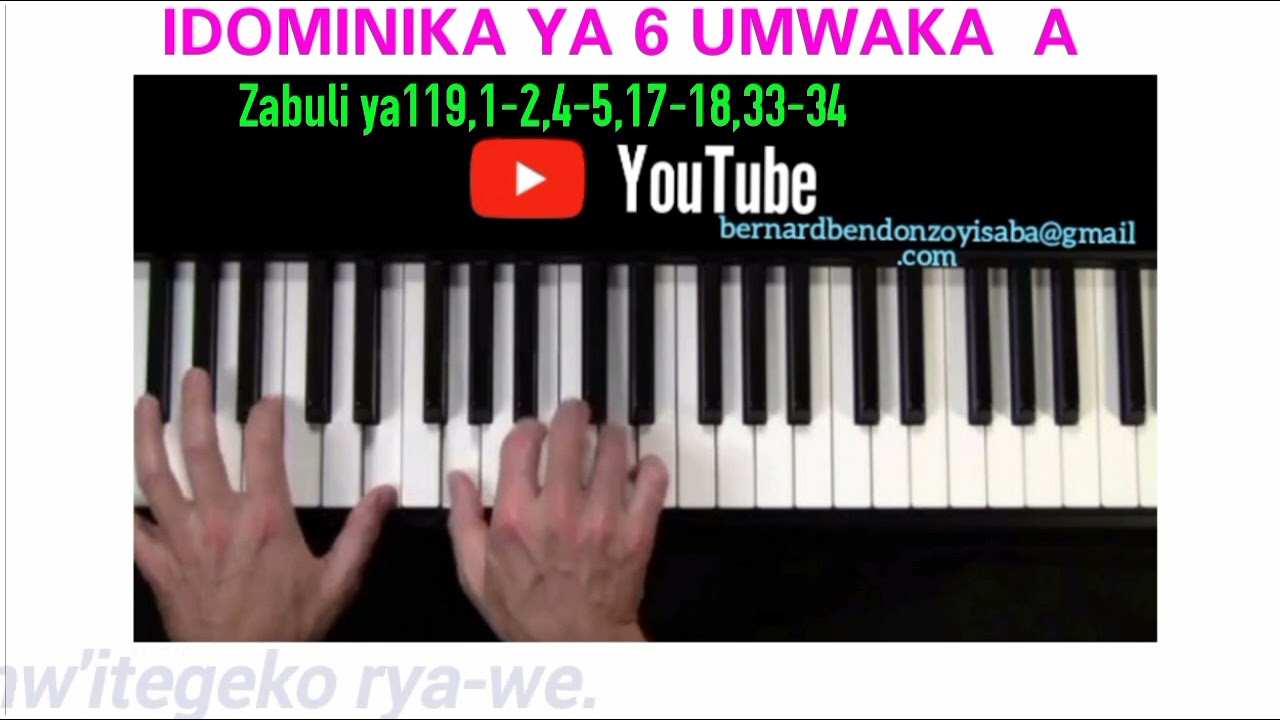 Izaburi yo kw'Idominika ya 6 Umwaka A by Bernard Bendo 