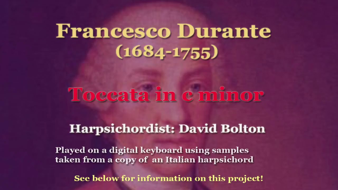 Francesco Durante (1684-1755): Harpsichord Toccata in c minor