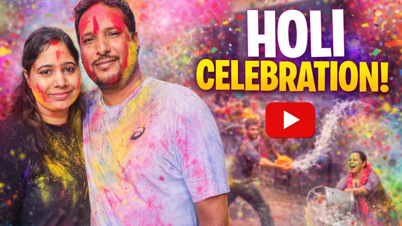 Holi celebration mja aa gya 