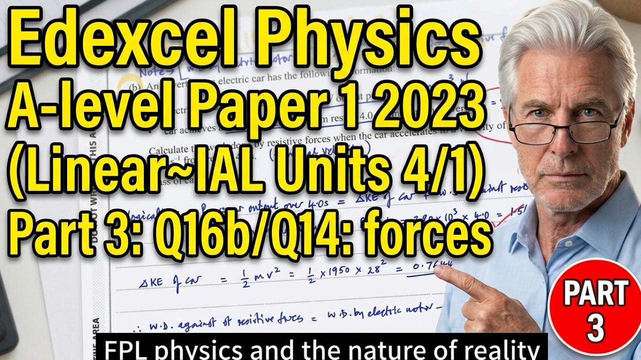 Экзаменационный тест Edexcel Physics A-level Paper 1 2023 (Linear~IAL Units 4/1) Часть 3: Вопросы...
