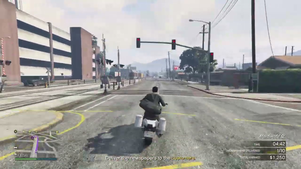 GTA online paper route
