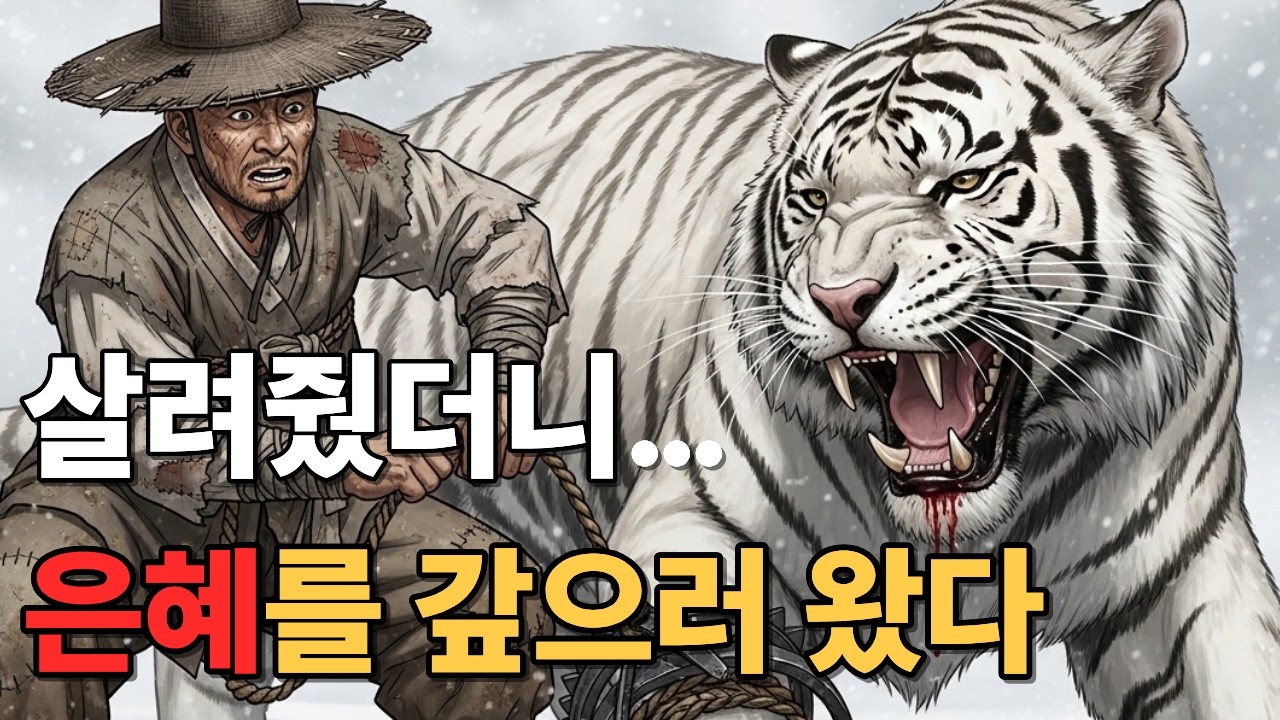 덫에 걸린 백호를 살려줬더니…그날 이후 믿을 수 없는 일이 벌어졌습니다/설화/민담/야담/사연/옛날이야기/오디오북
