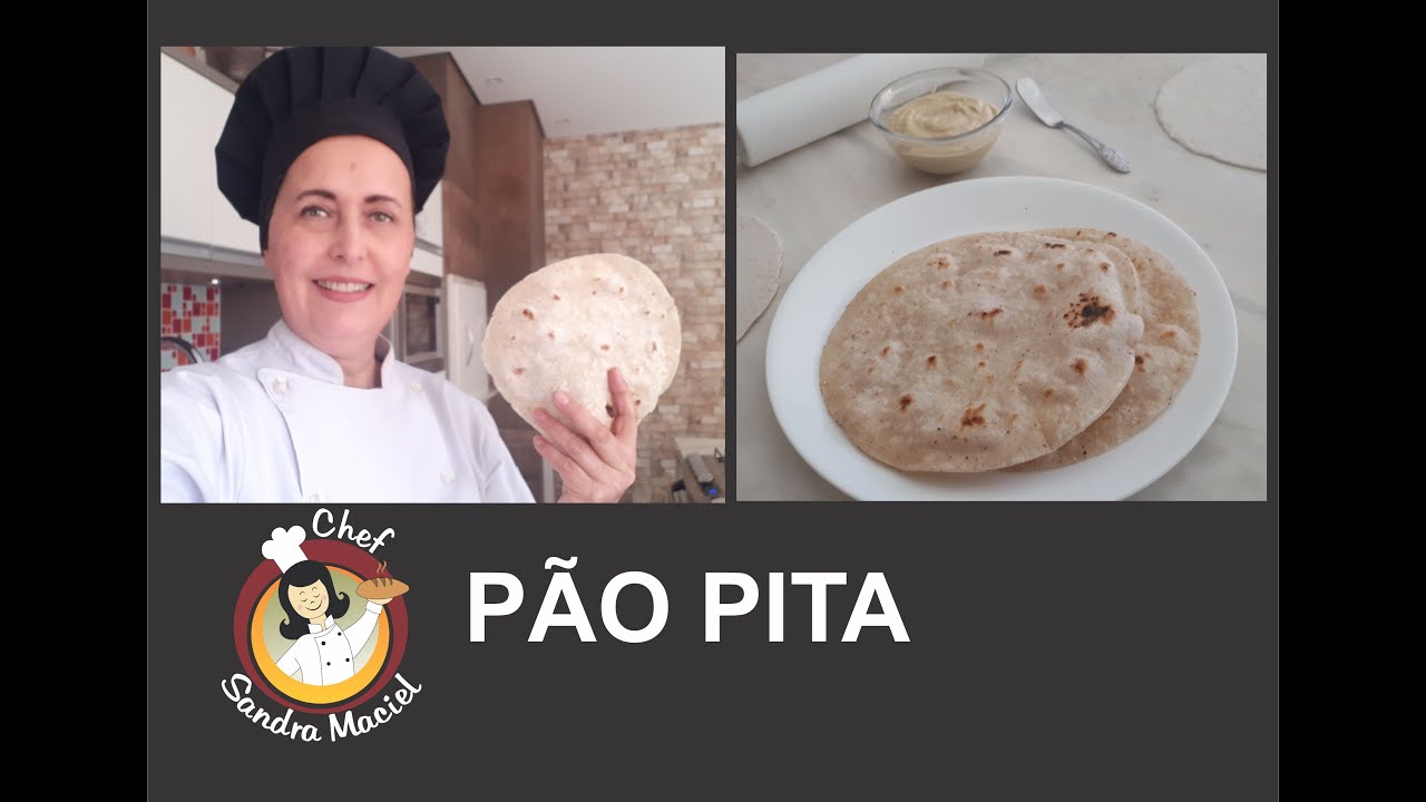 PÃO PITA SEM FARINHA DE TRIGO e SEM OVOS (com fermento natural, levain, sem lactose, sem leite)!