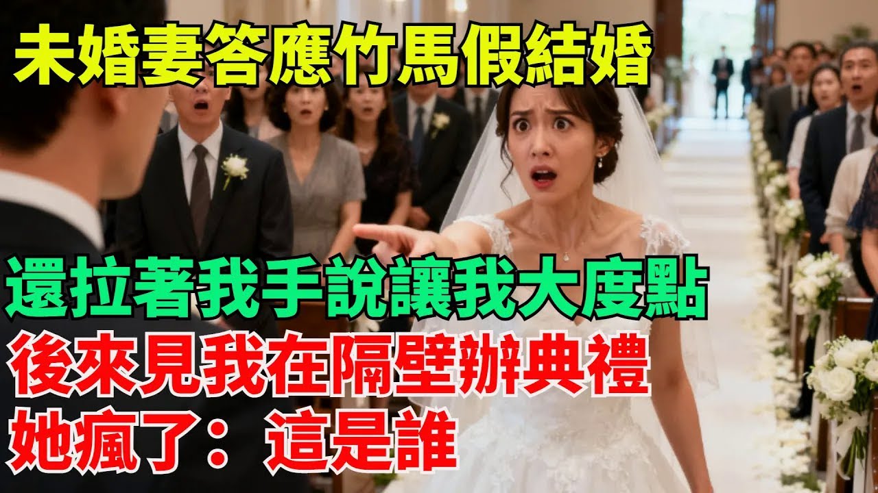 未婚妻答應竹馬假結婚，還拉著我手說讓我大度點，後來見我在隔壁辦典禮，她瘋了：這是誰【清風與你】#激情故事#大彬情感#夢雅故事#小說#爽文