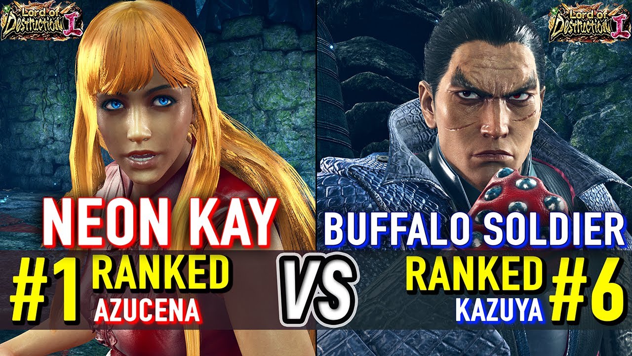 T8 🔥 NEON KAY (#1 Ranked Azucena) vs BUFFALO SOLDIER (#6 Ranked Kazuya) 🔥 T8 High Level Gameplay