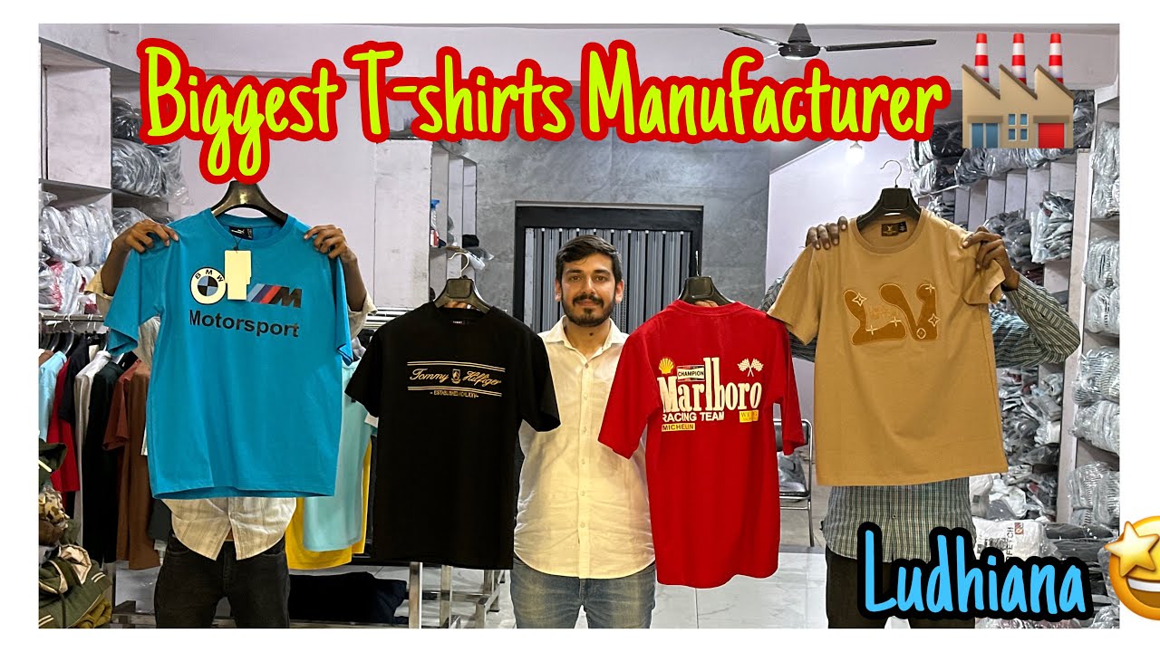 Biggest T-Shirt Manufacturer in Ludhiana | Wholesale T-Shirt Market & Factory Prices.