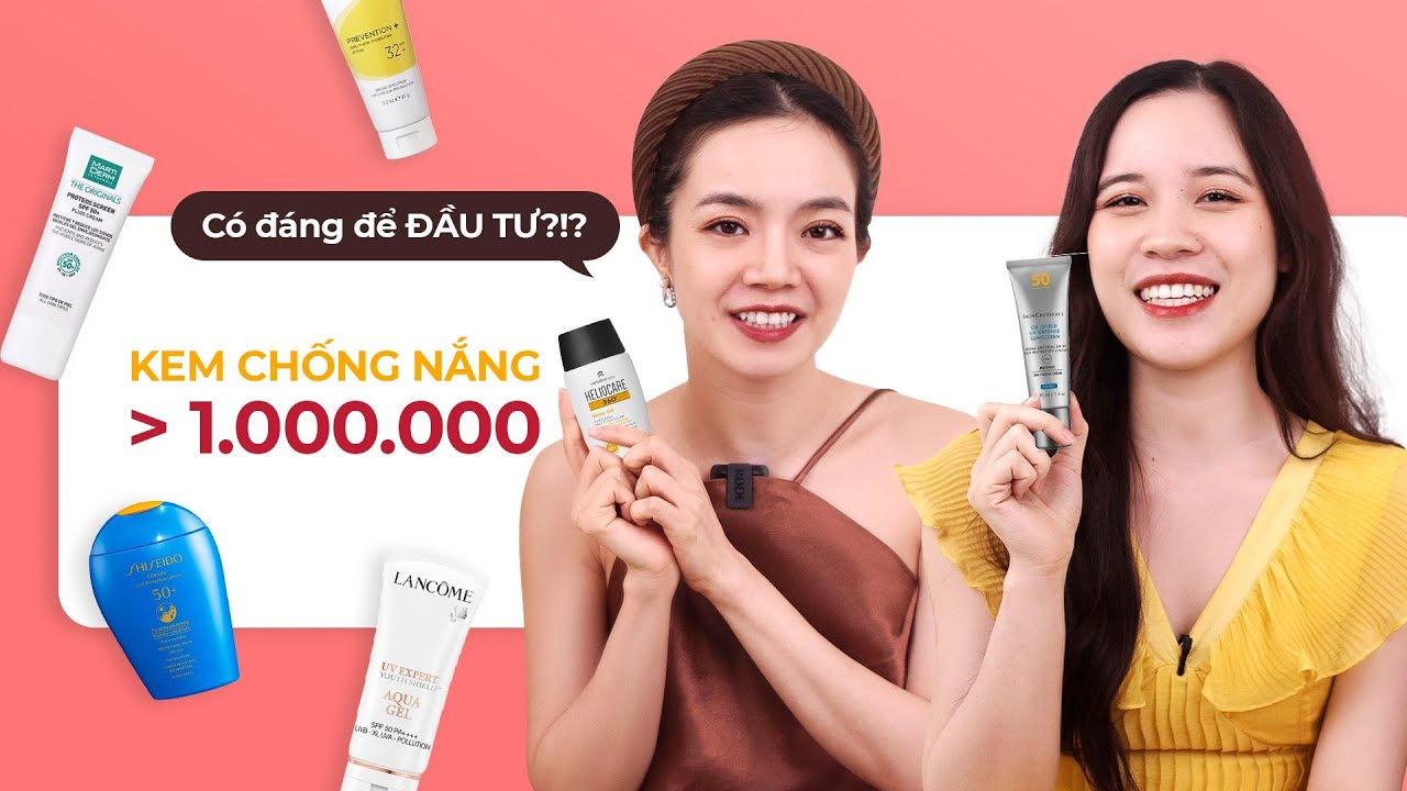 Review Chuẩn Thật 6 kem chống nắng TRÊN 1 TRIỆU MartiDerm, Heliocare, Skinceuticals, Image, Shiseido