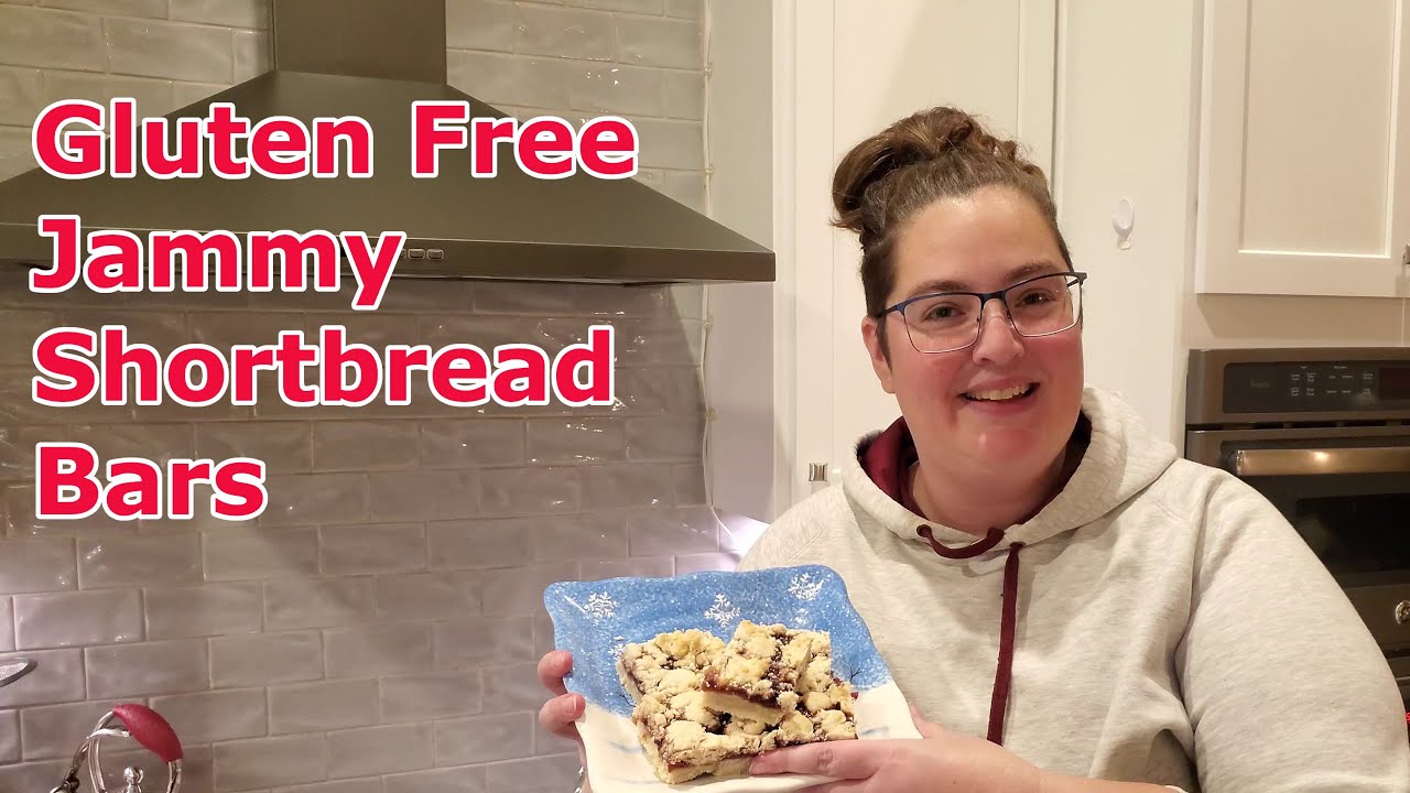 Gluten Free Jam Shortbread Bars