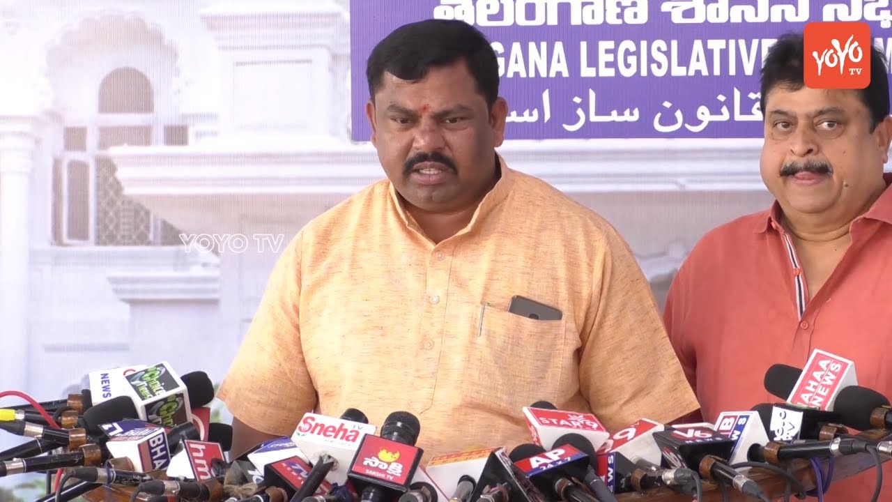 MLA Raja Singh Speaks at Telangana Assembly Media Point Over Governor Narasimhan Speech | YOYO TV