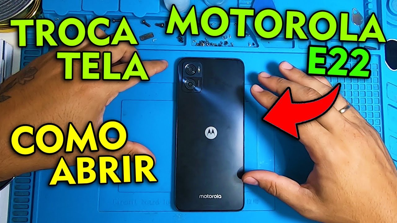 MOTOROLA E22 COMO ABRIR E TROCAR TELA!