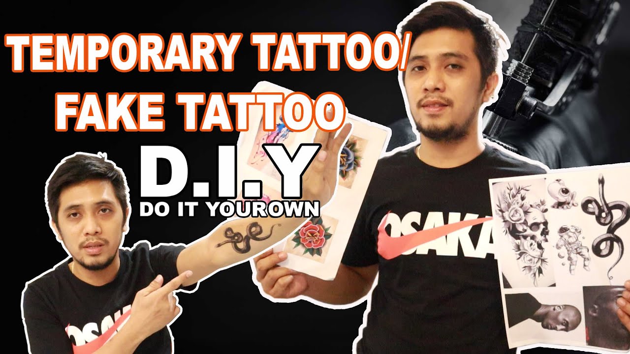 FAKE TATTOO / TEMPORARY TATTOO D.I.Y| HOW TO MAKE FAKE OR TEMPORARY TATTOO AT HOME!!!?