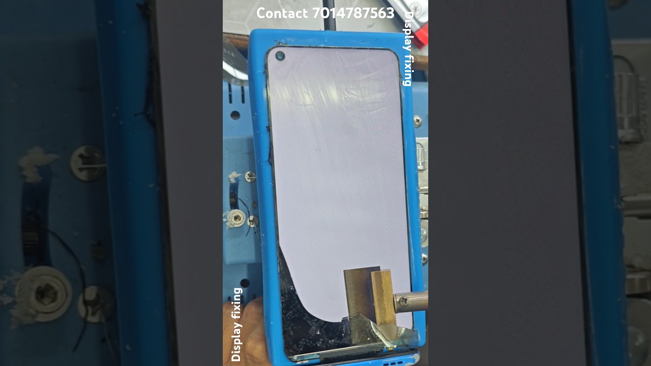 TFT display polarizer film change 🔥#replacement #glassrepair #experiment #brokenmobile