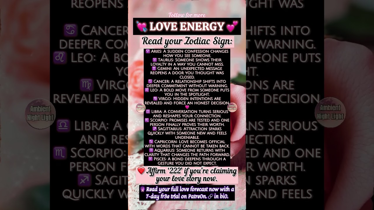 💘 72-Hour LOVE ENERGY FORECAST By Zodiac Sign 💕