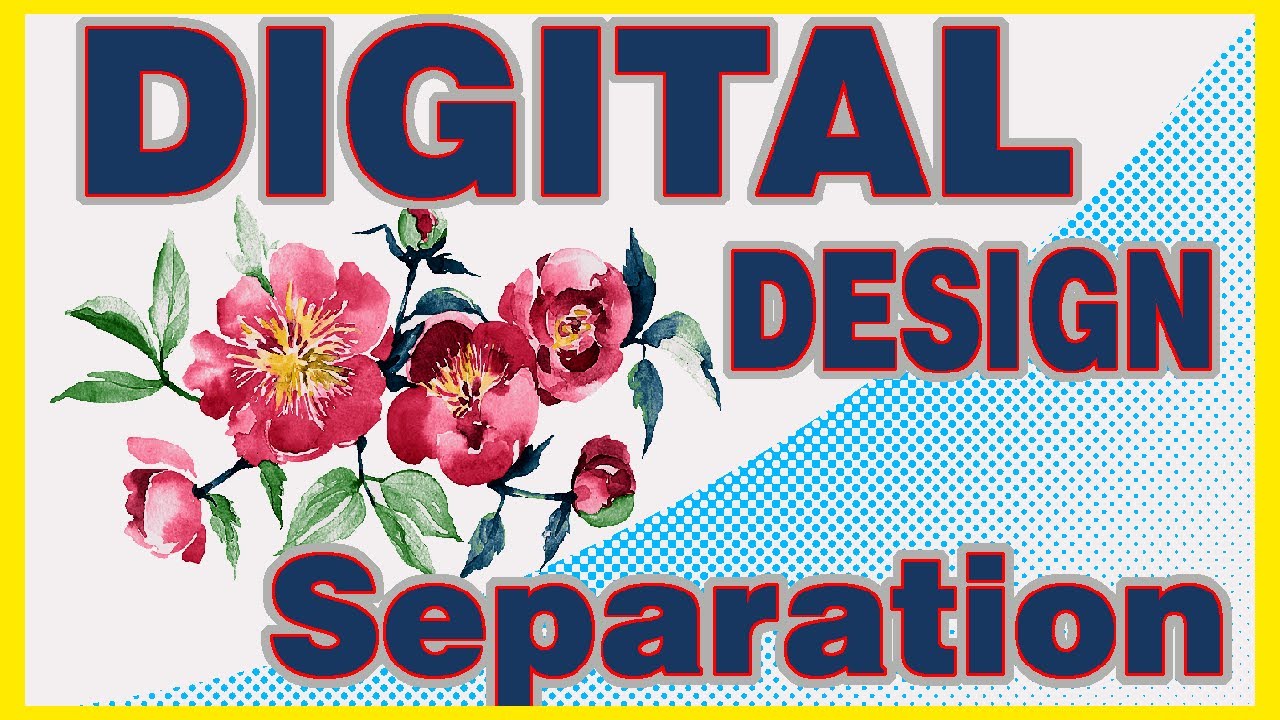 Digital flower butta separation | Design separation | Photoshop tutorial Digital art