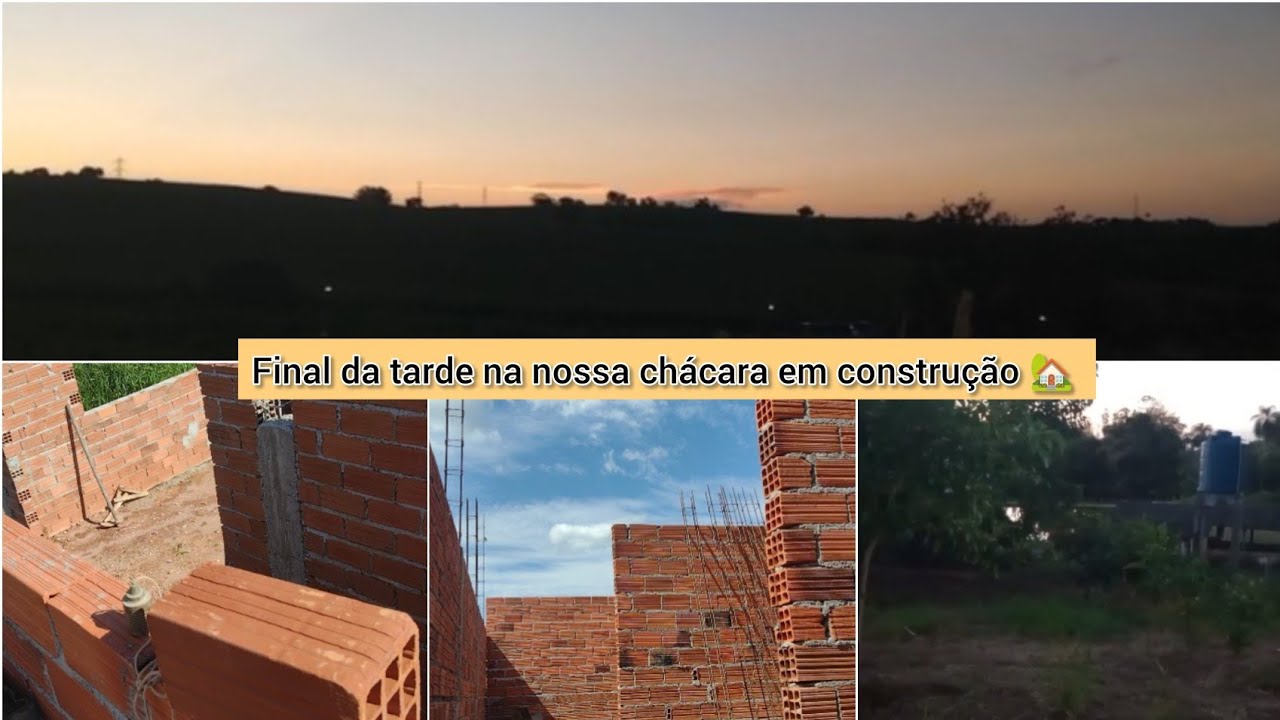 Construindo a nossa casa do zero| sem Pedreiro |Sem nenhuma experiência|nossachácara😍#obra#natureza 