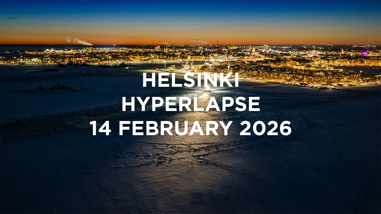 Helsinki, Kruunuvuorensilta, Hyperlapse 14 Feb 2026