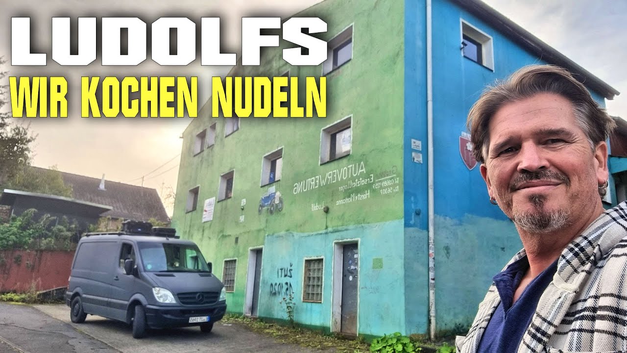 Nudeln kochen bei den Ludolfs 😃😃🍝🍝🍝 Am Haus der Ludolfs kochen wir Peter's Nudeln mit Gulasch 🤘🤘🤘