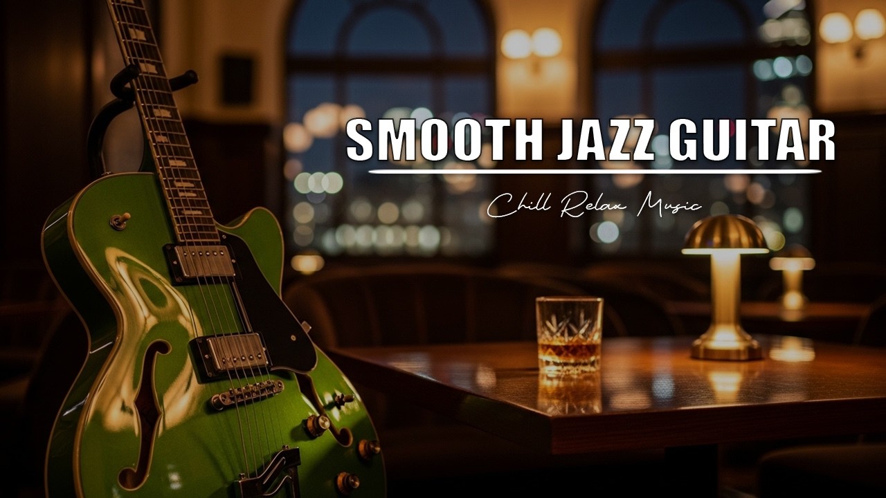 Smooth Jazz Guitar Music - Cool Cafe Vibes • Relaxing Guitar Music for Cafe, Study & Work