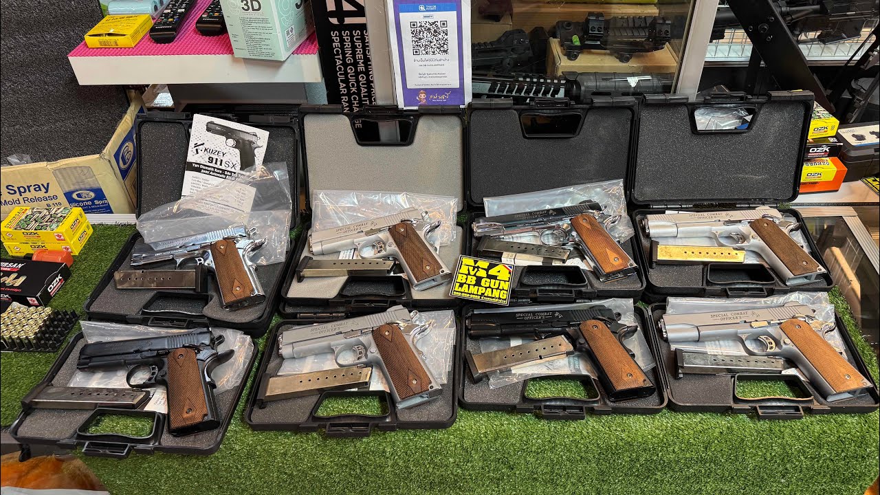 M1911 KUZEYลายSPECIAL COMBAT OFFICER’S ลำกล้อง4️⃣นิ้วและ5️⃣นิ้วมีทั้งหมด 4 สี❗️ปืนแบลงค์กัน
