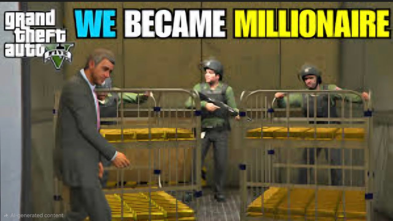 GOLD ROBBERY MADE US MILLIONAIRE | #17 #gameplay #gtav